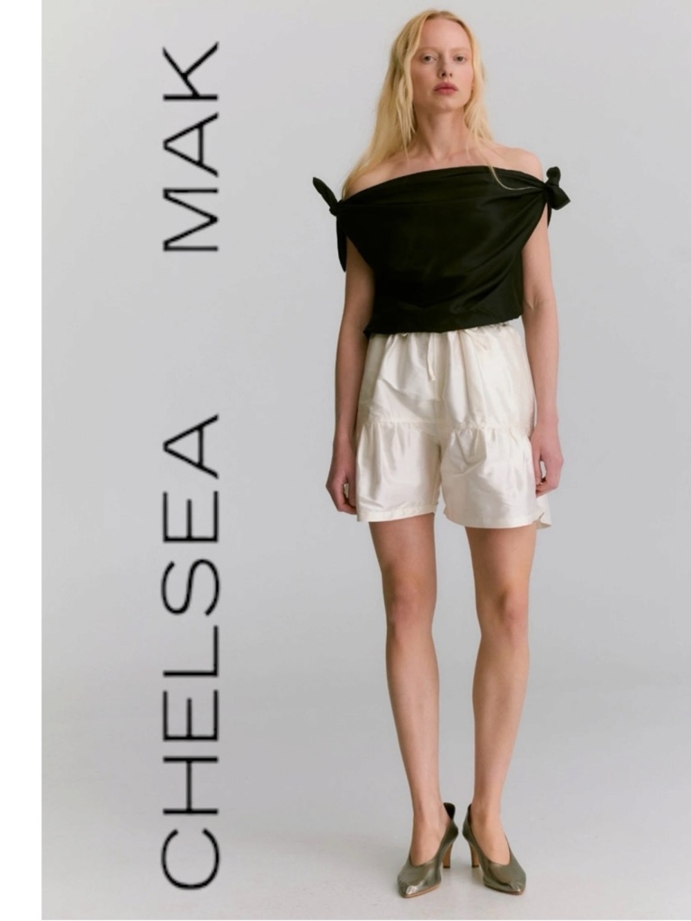 Chelsea Mak Orlando Shorts in shirting stripe size XS RARE DESIGNER PIECE!